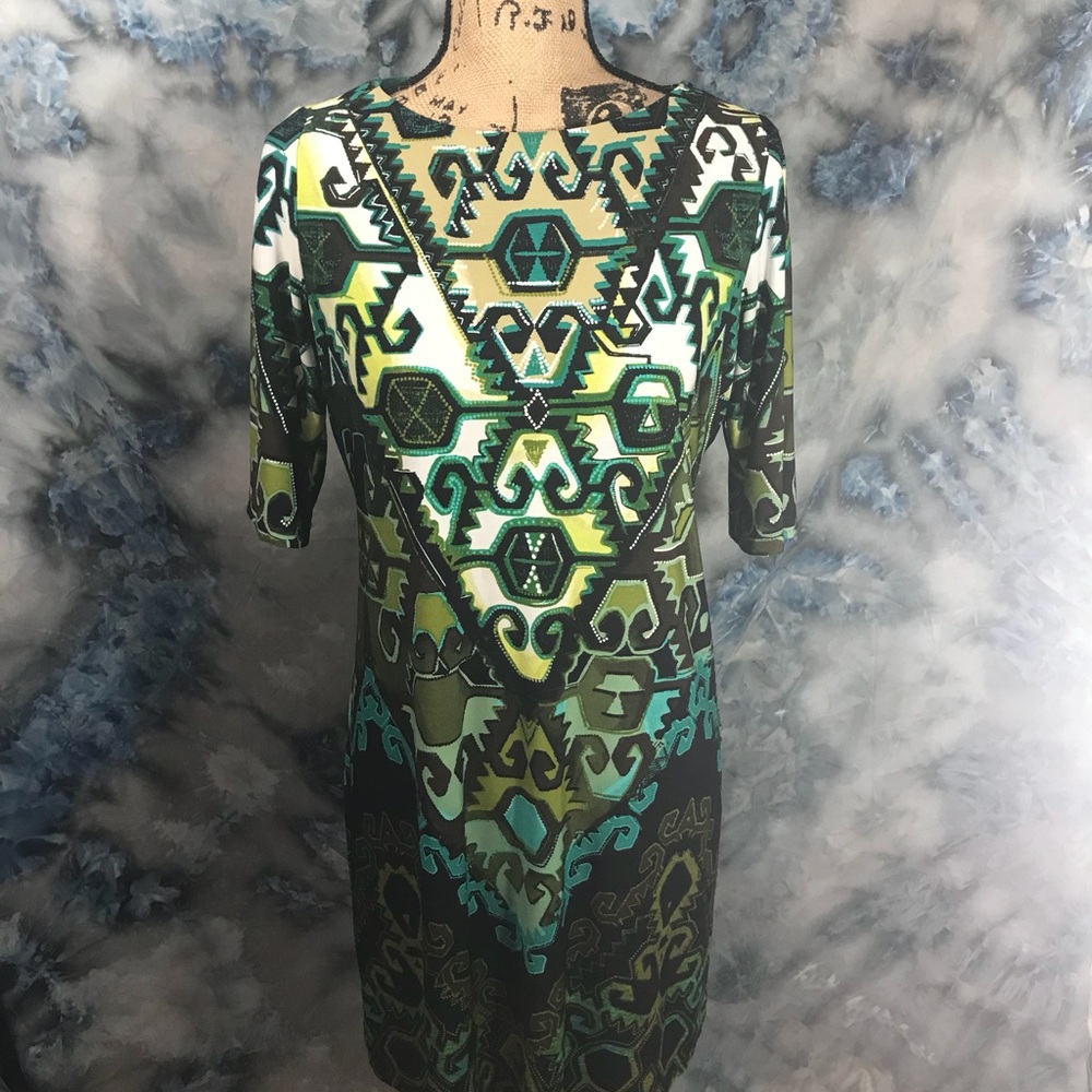*EUC* Sandra Darren Shift with Aztec print